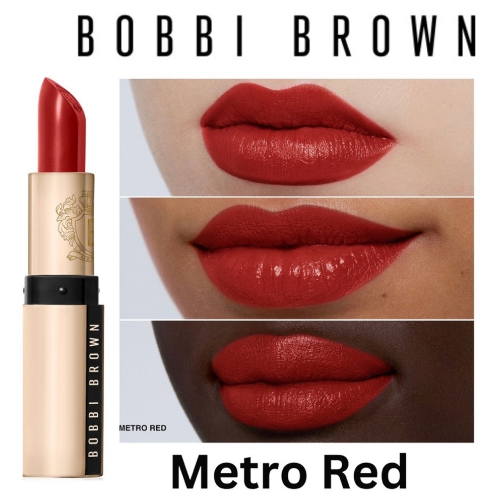 METRO RED - Bobbi Brown Luxe Lipstick Size